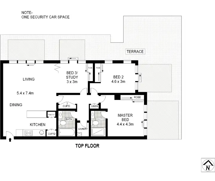Floorplan of Homely apartment listing, 503/56 Bay Street, Ultimo NSW 2007