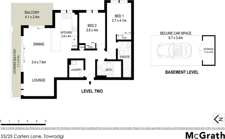 Floorplan of Homely apartment listing, 53/25 Carters Lane, Fairy Meadow NSW 2519