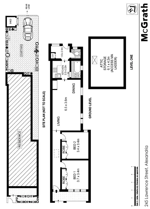 Floorplan of Homely house listing, 245 Lawrence Street, Alexandria NSW 2015