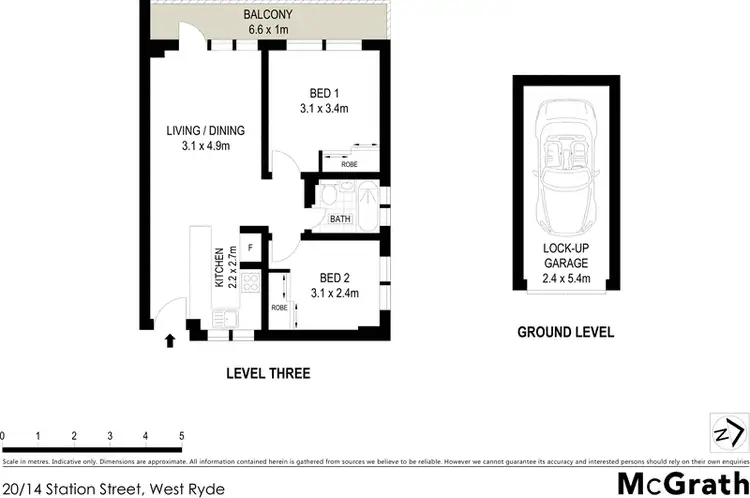 Floorplan of Homely apartment listing, 20/14 Station Street, West Ryde NSW 2114