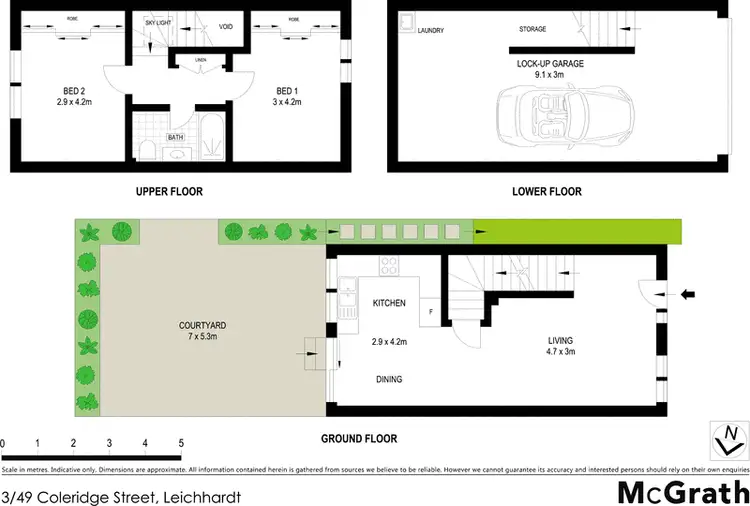 Floorplan of Homely townhouse listing, 3/49 Coleridge Street, Leichhardt NSW 2040
