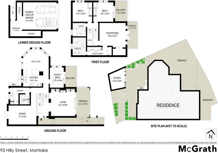 Floorplan of Homely townhouse listing, 93 Hilly Street, Mortlake NSW 2137