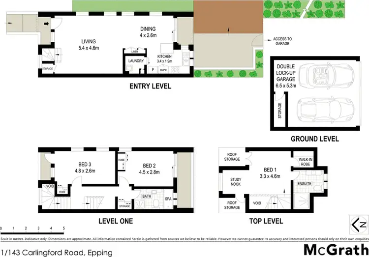 Floorplan of Homely townhouse listing, 1/143 Carlingford Road, Epping NSW 2121