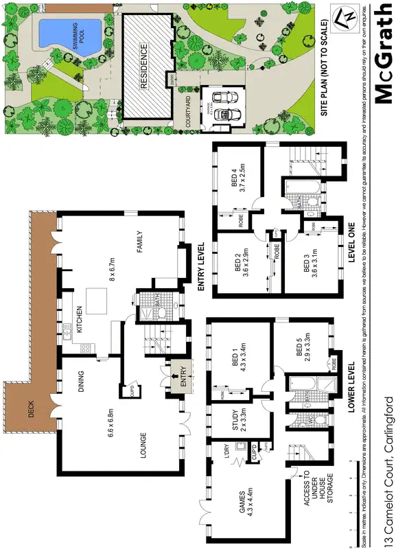 Floorplan of Homely house listing, 13 Camelot Court, Carlingford NSW 2118