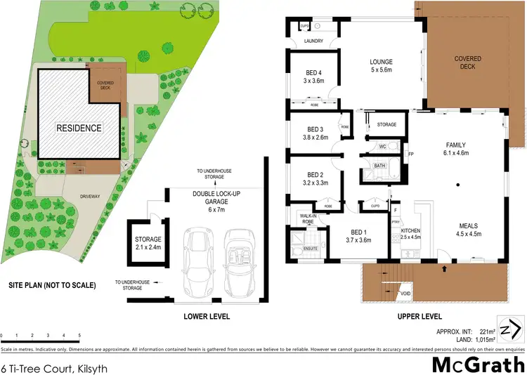 Floorplan of Homely house listing, 6 Ti-Tree Court, Kilsyth VIC 3137