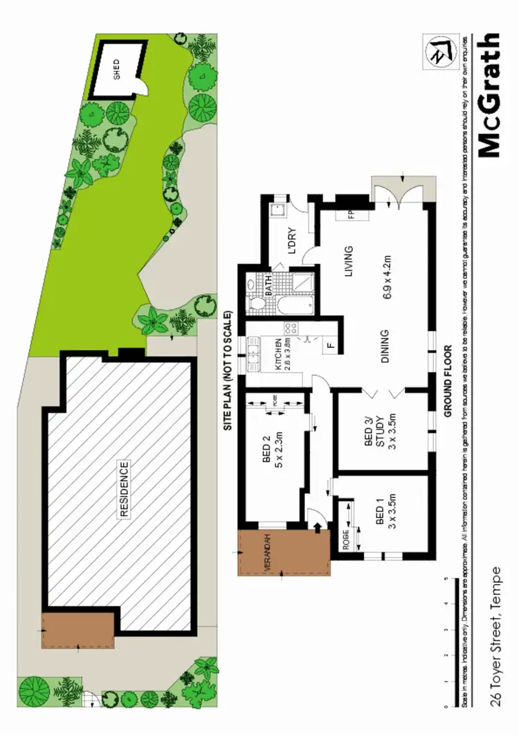 Floorplan of Homely house listing, 26 Toyer Street, Tempe NSW 2044