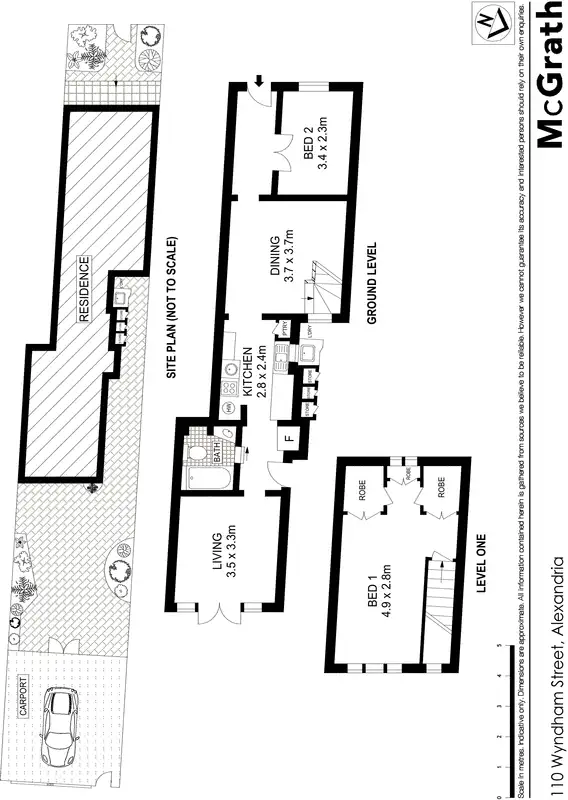 Floorplan of Homely house listing, 110 Wyndham Street, Alexandria NSW 2015