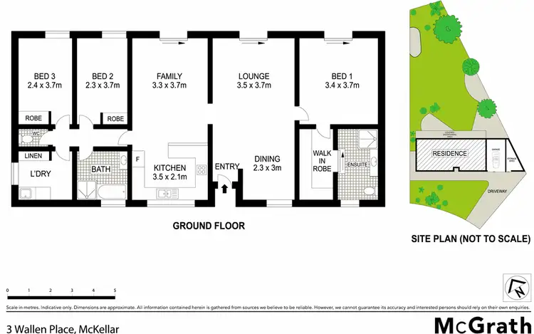 Floorplan of Homely house listing, 3 Wallen Place, Mckellar ACT 2617