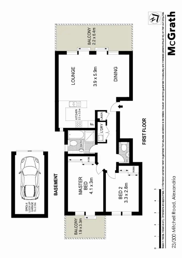 Floorplan of Homely apartment listing, 23/300 Mitchell Road, Alexandria NSW 2015