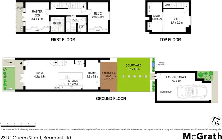 Floorplan of Homely townhouse listing, 231C Queen Street, Beaconsfield NSW 2015