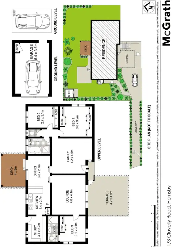 Floorplan of Homely house listing, 1/3 Clovelly Road, Hornsby NSW 2077