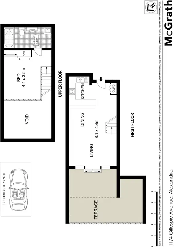 Floorplan of Homely apartment listing, 11/4 Gillespie Avenue, Alexandria NSW 2015