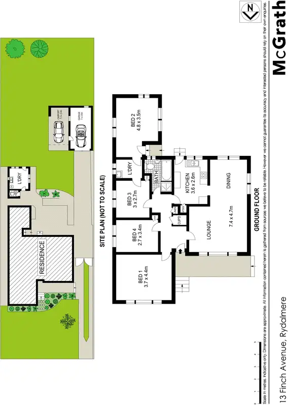 Floorplan of Homely house listing, 13 Finch Avenue, Rydalmere NSW 2116