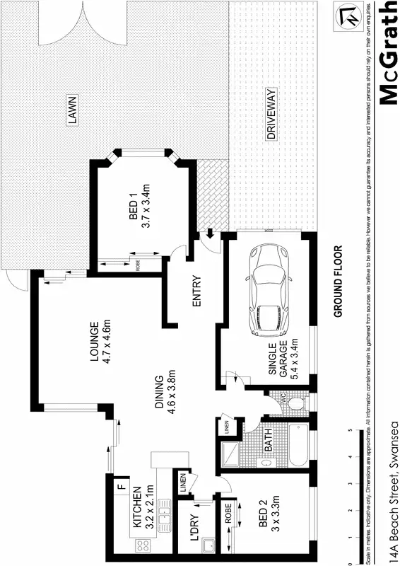 Floorplan of Homely townhouse listing, 14A Beach Street, Swansea NSW 2281