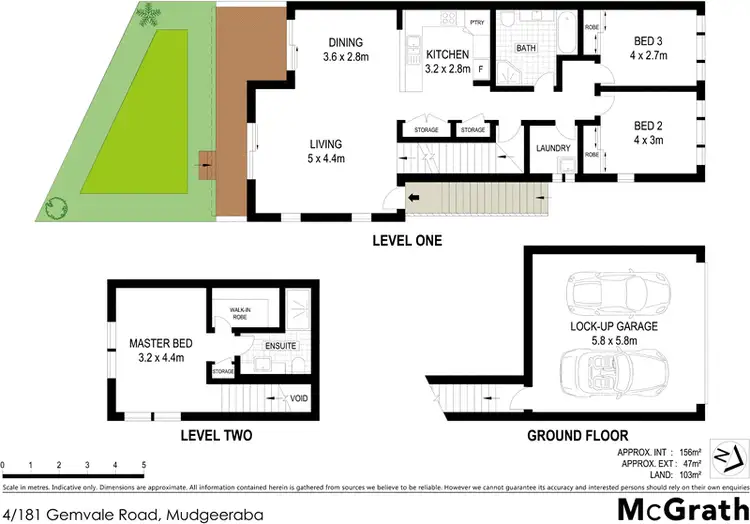 Floorplan of Homely townhouse listing, 4/181 Gemvale Road, Mudgeeraba QLD 4213