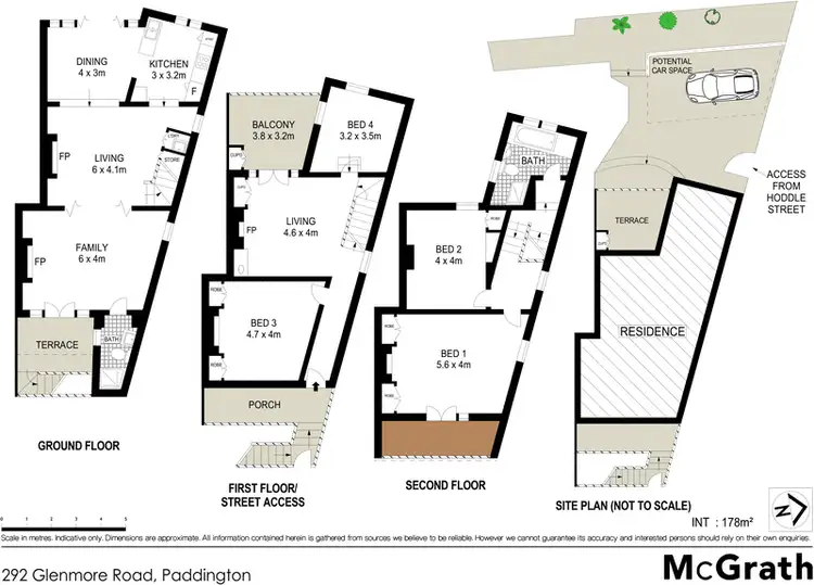 Floorplan of Homely house listing, 292 Glenmore Road, Paddington NSW 2021