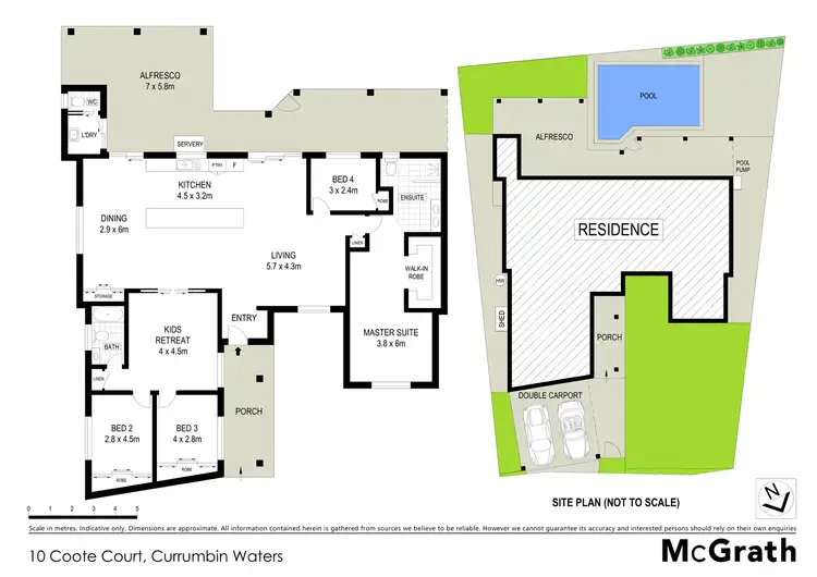 Floorplan of Homely house listing, 10 Coote Court, Currumbin Waters QLD 4223