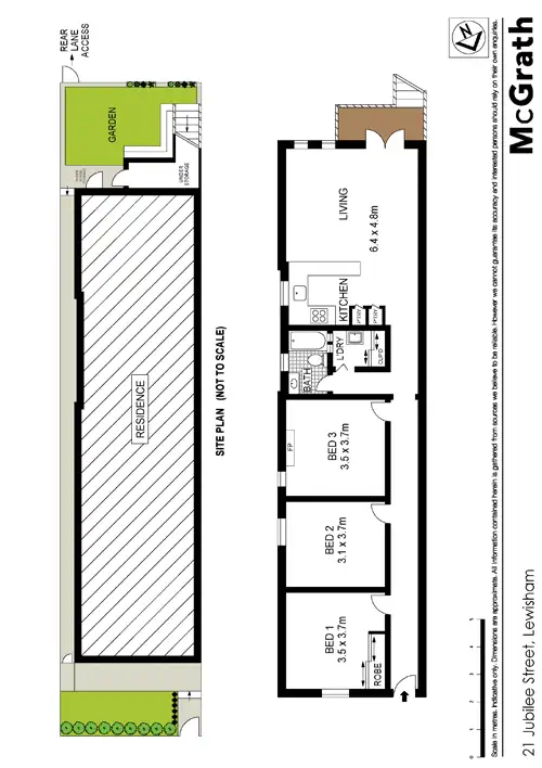 Floorplan of Homely house listing, 21 Jubilee Street, Lewisham NSW 2049