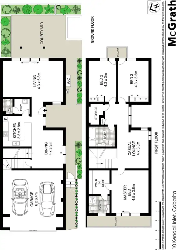 Floorplan of Homely townhouse listing, 10 Kendall Inlet, Cabarita NSW 2137
