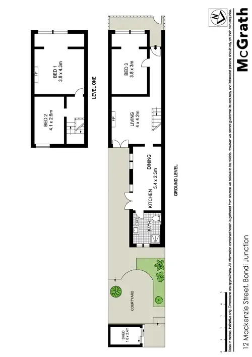 Floorplan of Homely house listing, 12 Mackenzie Street, Bondi Junction NSW 2022