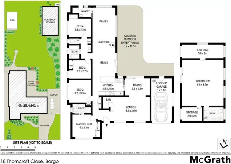 Floorplan of Homely house listing, 18 Thorncroft Close, Bargo NSW 2574