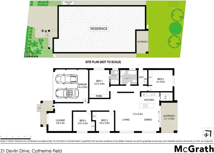 Floorplan of Homely house listing, 21 Devlin Drive, Gledswood Hills NSW 2557