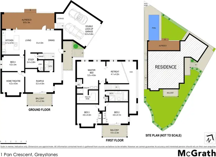 Floorplan of Homely house listing, 1 Pan Crescent, Greystanes NSW 2145