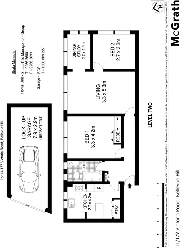 Floorplan of Homely apartment listing, 11/179 Victoria Road, Bellevue Hill NSW 2023