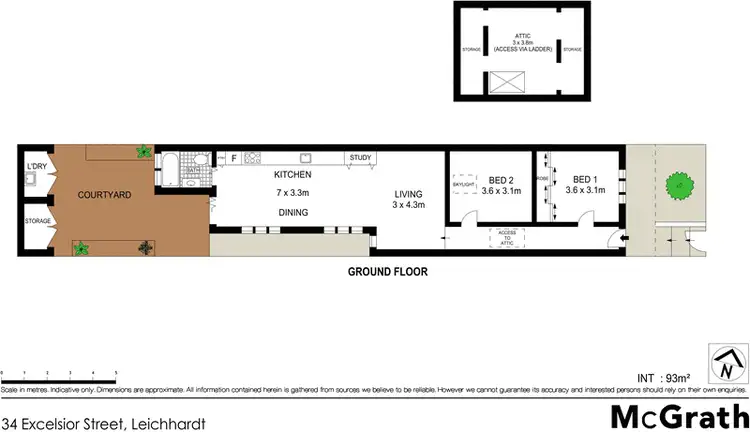 Floorplan of Homely house listing, 34 Excelsior Street, Leichhardt NSW 2040