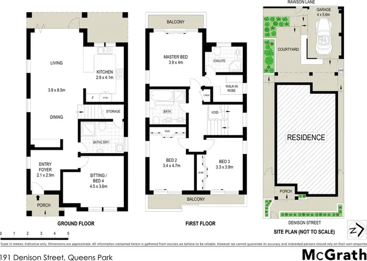 Floorplan of Homely house listing, 191 Denison Street, Queens Park NSW 2022