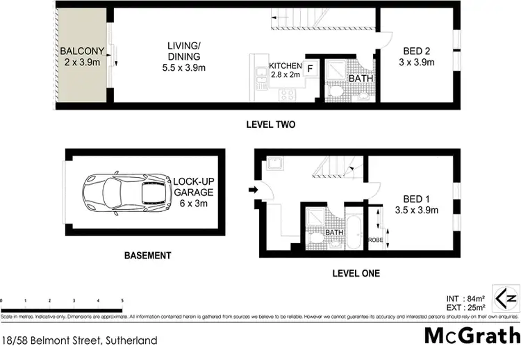 Floorplan of Homely apartment listing, 18/58 Belmont Street, Sutherland NSW 2232