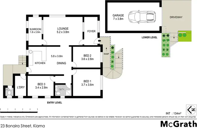 Floorplan of Homely house listing, 23 Bonaira Street, Kiama NSW 2533