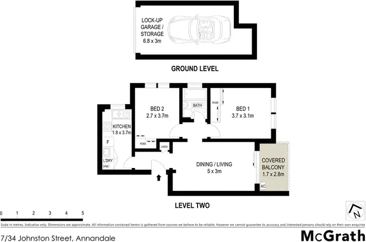 Floorplan of Homely apartment listing, 7/34 Johnston Street, Annandale NSW 2038
