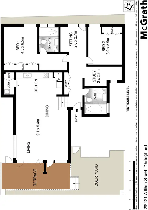 Floorplan of Homely apartment listing, 29/121 William Street, Darlinghurst NSW 2010