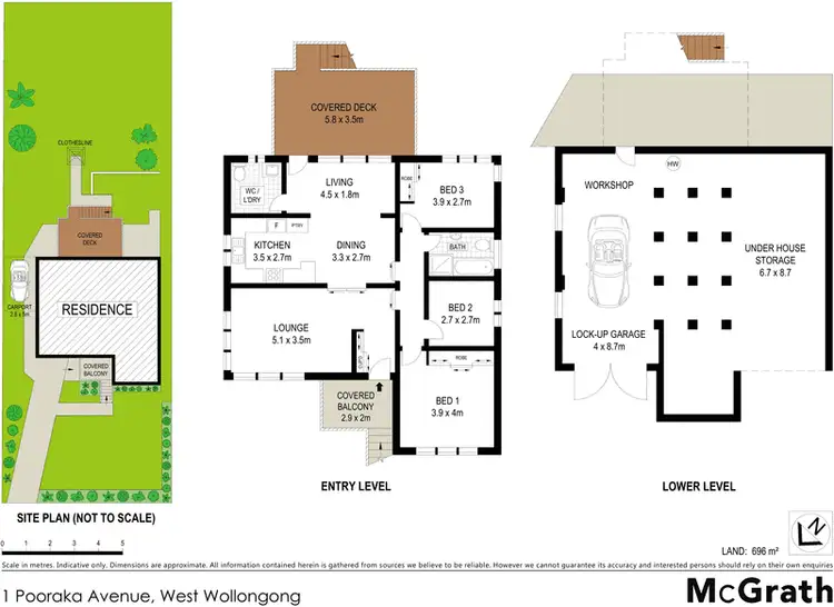 Floorplan of Homely house listing, 1 Pooraka Avenue, West Wollongong NSW 2500