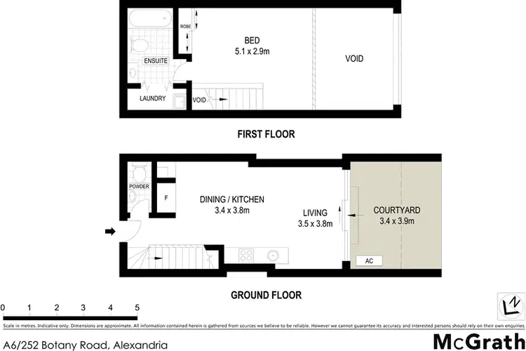 Floorplan of Homely apartment listing, A6/252 Botany Road, Alexandria NSW 2015