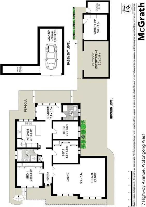 Floorplan of Homely house listing, 17 Highway Avenue, West Wollongong NSW 2500