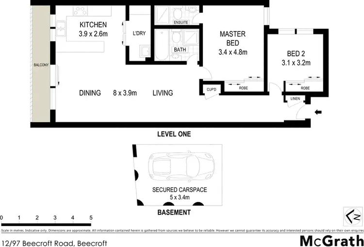 Floorplan of Homely apartment listing, 12/97 Beecroft Road, Beecroft NSW 2119
