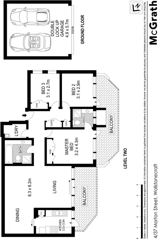 Floorplan of Homely apartment listing, 4/37 Morton Street, Wollstonecraft NSW 2065