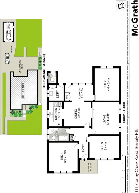 Floorplan of Homely house listing, 111 Stoney Creek Road, Beverly Hills NSW 2209
