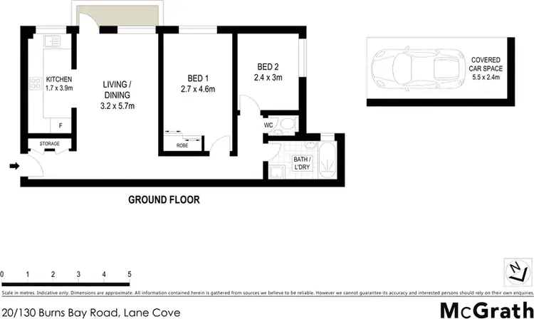 Floorplan of Homely apartment listing, 20/130 Burns Bay Road, Lane Cove NSW 2066