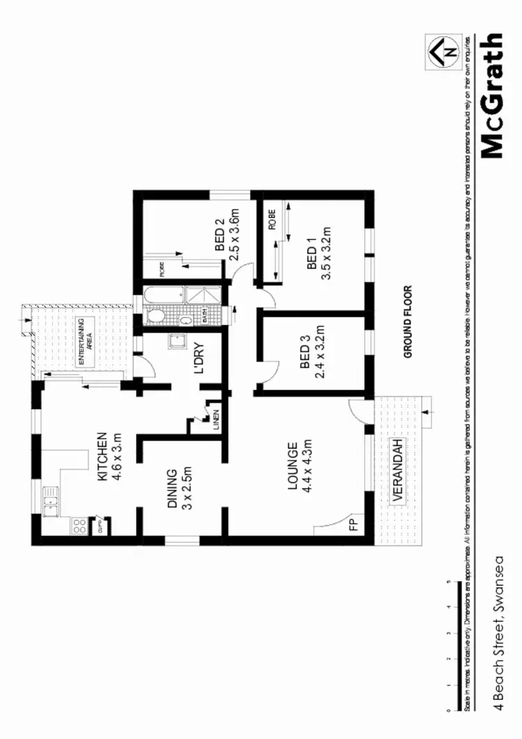 Floorplan of Homely house listing, 4 Beach Street, Swansea NSW 2281