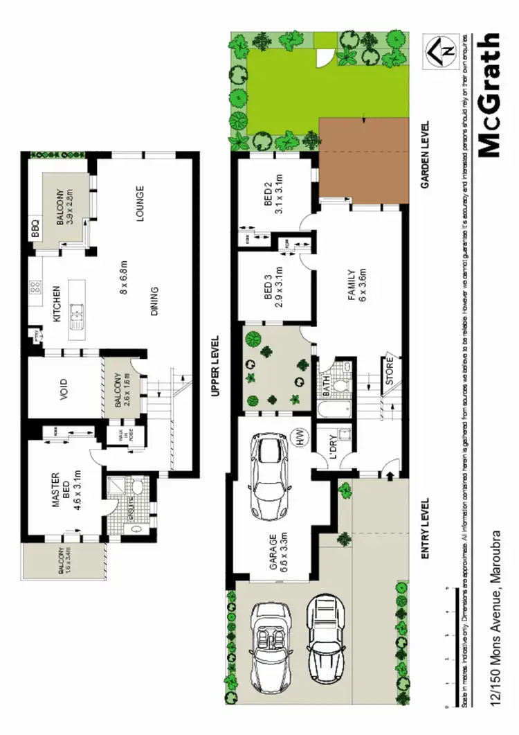 Floorplan of Homely townhouse listing, 12/150 Mons Avenue, Maroubra NSW 2035
