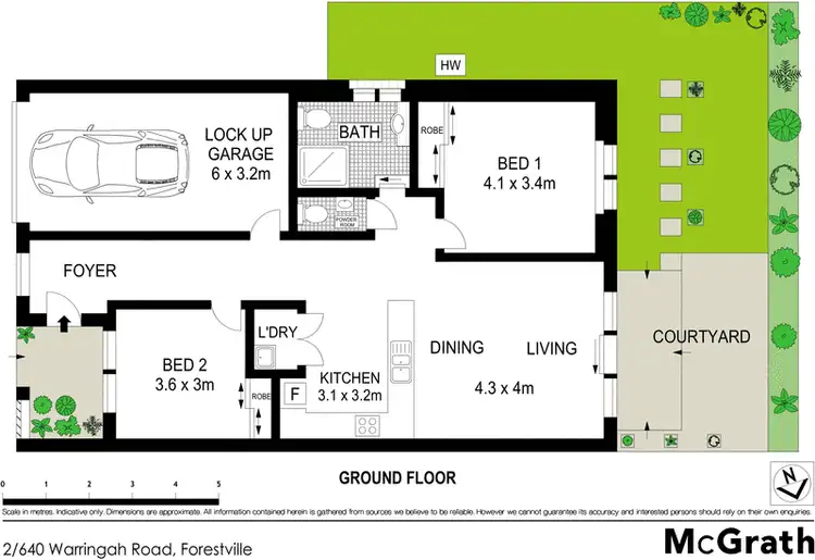 Floorplan of Homely apartment listing, 2/640 Warringah Road, Forestville NSW 2087