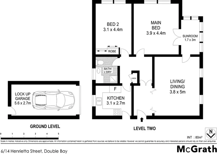 Floorplan of Homely apartment listing, 6/14 Henrietta Street, Double Bay NSW 2028