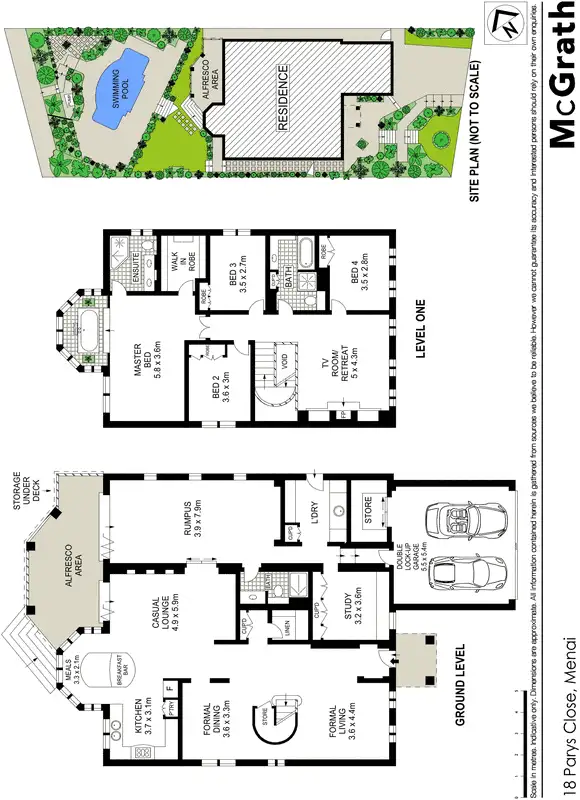 Floorplan of Homely house listing, 18 Parys Close, Menai NSW 2234