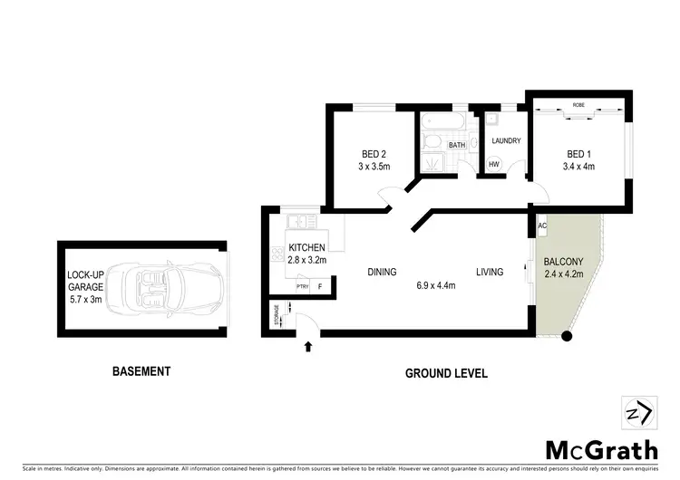 Floorplan of Homely apartment listing, 16/506 President Avenue, Sutherland NSW 2232