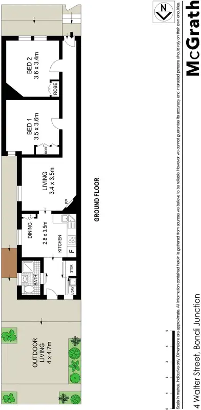 Floorplan of Homely house listing, 4 Walter Street, Bondi Junction NSW 2022