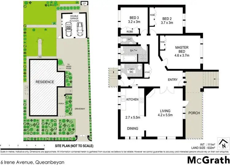 Floorplan of Homely house listing, 6 Irene Avenue, Queanbeyan NSW 2620