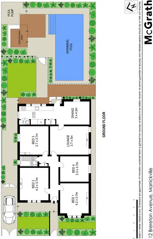 Floorplan of Homely house listing, 12 Brereton Avenue, Marrickville NSW 2204